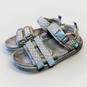 Gravity Defyer G-Defy Café Brown Adjustable Straps Sandals Women's Size 10